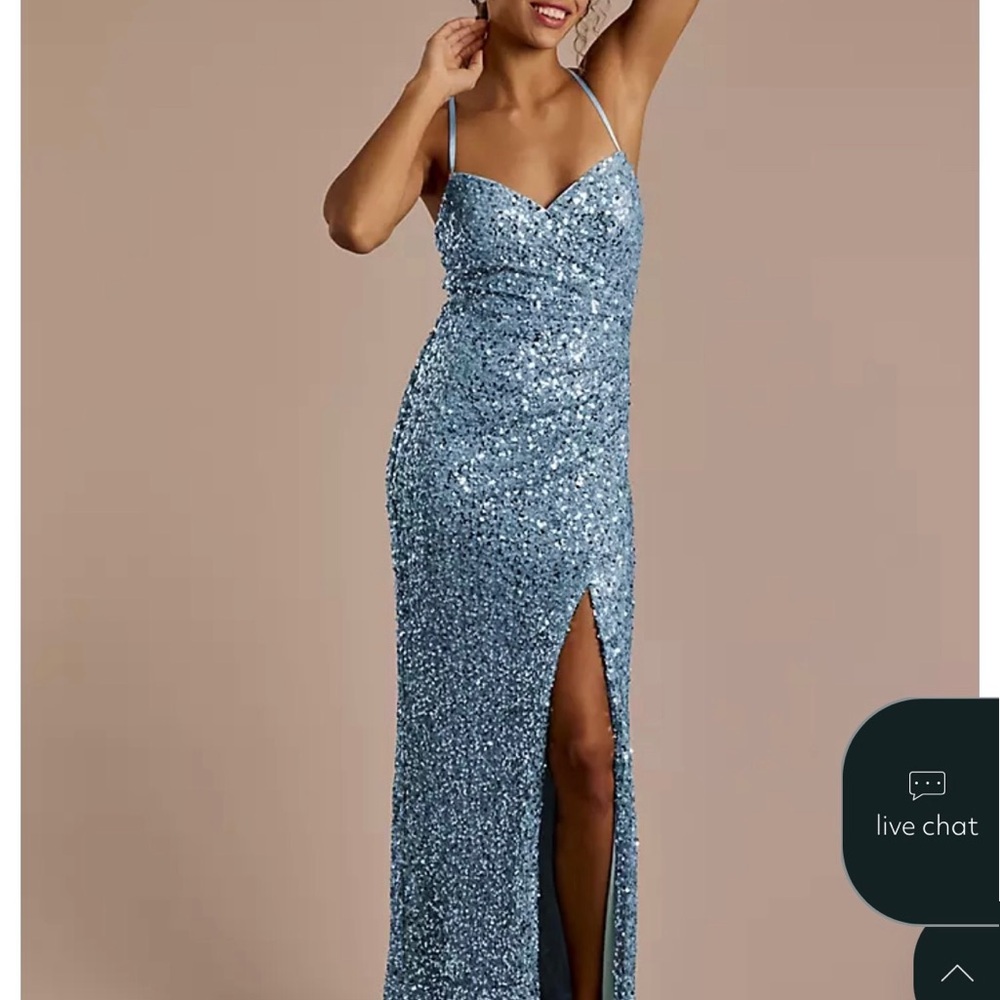 Sparkling Purple Sequin Gown